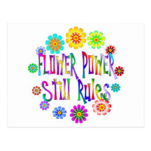 Flower Power Rules Post Cards