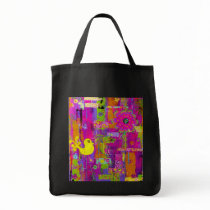 Flower Power Shopping Tote Bags