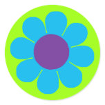 Flower Power Round Stickers