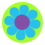 Flower Power Round Stickers