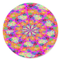 FLOWER POWER STICKERS - PSYCHEDELIC - GROOVY TIMZ