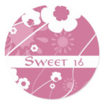 Flower Power Sweet 16  Stickers stickers