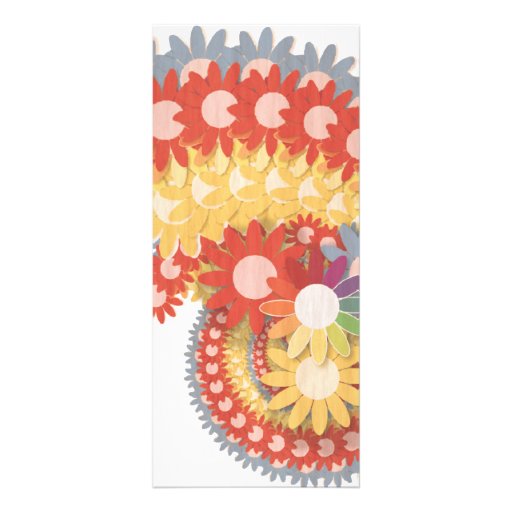 Flower Power Vintage Custom Rack Card