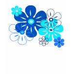 Flower Rain Tropical Gal's T-Shirts