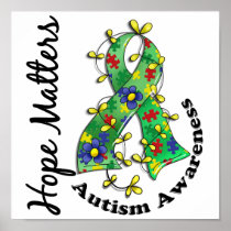 Flower Ribbon 4 Hope Matters Autism