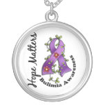 Flower Ribbon 4 Hope Matters Bulimia Necklace