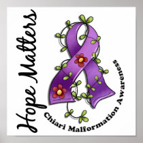 Flower Ribbon 4 Hope Matters Chiari Malformation