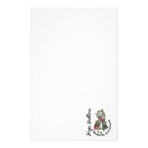 Flower Ribbon 4 Hope Matters Diabetes Personalized Stationery