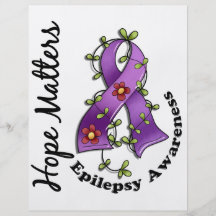 Flower Ribbon 4 Hope Matters Epilepsy Full Color Flyer