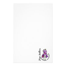 Flower Ribbon 4 Hope Matters Epilepsy Customised Stationery