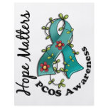 Flower Ribbon 4 Hope Matters PCOS flyers