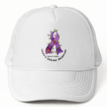 Flower Ribbon CROHN’S DISEASE AWARENESS T-Shirts Trucker Hat