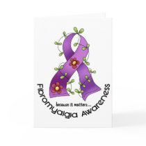 Flower Ribbon FIBROMYALGIA AWARENESS T-Shirts