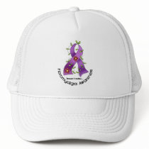 Flower Ribbon FIBROMYALGIA AWARENESS T-Shirts