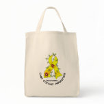 Flower Ribbon LIVER CANCER (YELLOW Ribbon) bags