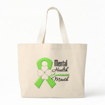 Flower Ribbon - Mental Health Awareness Month Bags