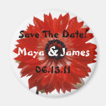 flower save the date magnet