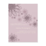 Flower Scribble Mauve • Bridal Shower Inivitation postcards