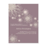 Flower Scribble Purple • Bridal Shower Inivitation postcards