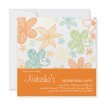 Flower Scribbles • Birthday Invitation