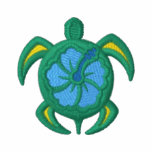 Flower Sea Turtle Emrboidered Shirt