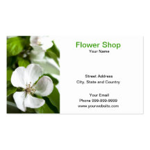 flower shop business card template