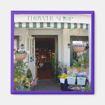 Flower Shop "Painting" Refrigerator Magnet
