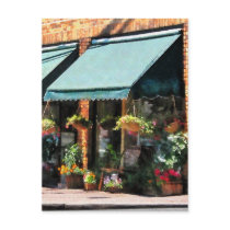 Flower Shop With Green Awnings