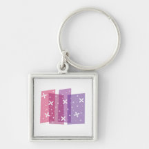 Flower Shower - Purple Key Chains
