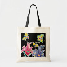 Flower Song - tote Canvas Bags