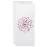 Flower spiral light purple lacy design graphic rack cards