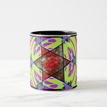 Flower Star of David Mug