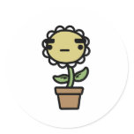 Flower Round Sticker