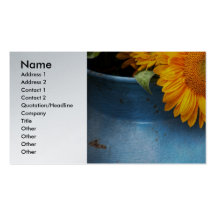 Flower - Sunflower - Little blue sunshine Business Cards
