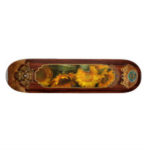 Flower - Sunflower - The suns have risen Skateboard Decks