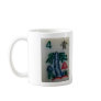 Flower tile coffee mug