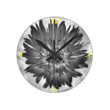 flower xray wall clock