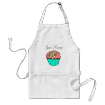 Flowered Cupcake Apron