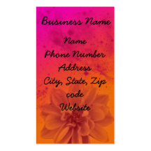 flowerfrontpink, Business Name, Name Phone Numb... Business Card Template