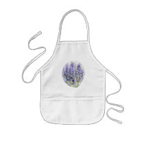 Flowering Ajuga Children's Smock Aprons