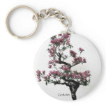 Flowering Bonsai Tree Keychain