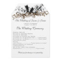 Flowering Branch Vintage Love Birds Wedding Invite invitations