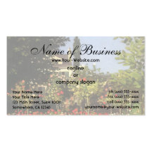Flowering Garden at Sainte-Adresse by Claude Monet Business Card Template