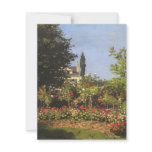 Flowering Garden at Sainte-Adresse by Claude Monet invitations