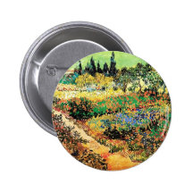 Flowering Garden with Path, Vincent van Gogh Pin