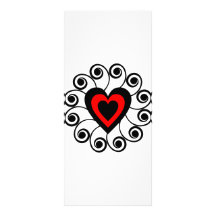 Flowering Heart #0033 Personalized Rack Card