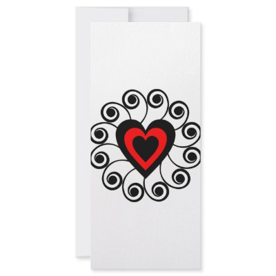 Flowering Heart #0033 Personalized Rack Card by Mustang_Lady