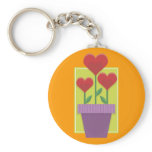 Flowering Hearts Key Chain