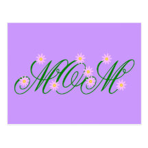 Flowering Mum pink Post Card
