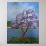 Flowering purple posters